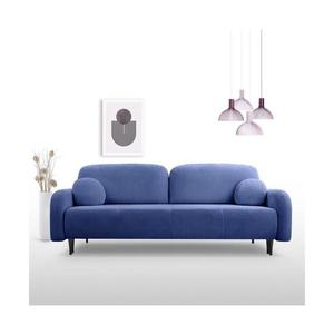 Rozkladacia čalúnená trojmiestna pohovka CLOUDY modrá 8590828985013 vyobraziť