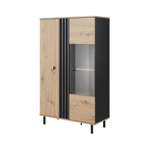 Vitrína BADIA dub/antracit 8590828986478 vyobraziť