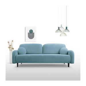 Rozkladacia čalúnená trojmiestna pohovka CLOUDY tyrkysová 8590828984924 vyobraziť