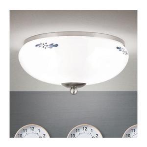 Orion DL 7-673- Stropné svietidlo LANDHAUS 2xE27/60W/230V pr. 28 cm m. chróm/biela DL 7-673 satin/opal-blau vyobraziť