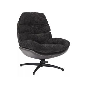 Otočné designové lounge křeslo GISELLE černé vyobraziť