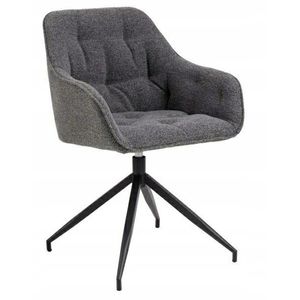 Otočné jídelní křeslo Brooke antracit vyobraziť