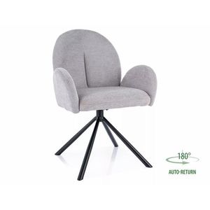 Otočné jídelní křeslo Planet světle šedé vyobraziť