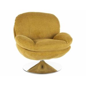 Otočné křeslo BRIGITTE žluté vyobraziť