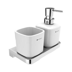 NIMCO MA 2905831K-T-26 -Nástenný dávkovač mydla a stojan na kefky MAYA 320 ml MA 2905831K-T-26 vyobraziť