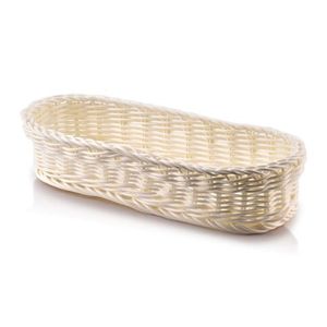 Oválný košík SINO 27x10x6 cm béžový vyobraziť