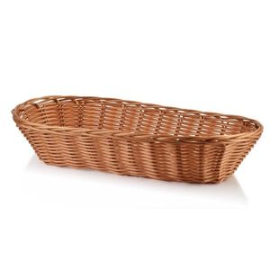 Oválný košík SINO 30x16, 5x7 cm hnědý vyobraziť