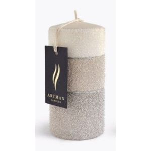 Parafínová svíčka Milano 17, 5 cm béžová vyobraziť