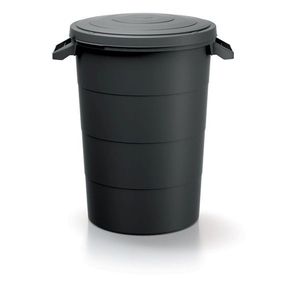 Plastová nádoba s úchyty Smooth II černá vyobraziť