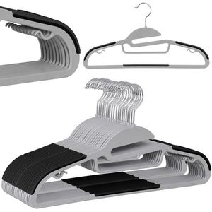 Plastové ramienka FLEXI 20 kusov šedá/čierna vyobraziť