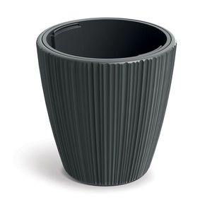Plastový květináč OROS tmavě šedý matný vyobraziť