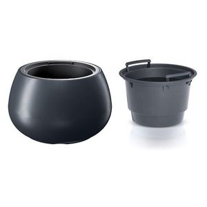 Plastový kvetináč s vložkou HEOS antracit vyobraziť