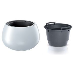 Plastový kvetináč s vložkou HEOS biely vyobraziť