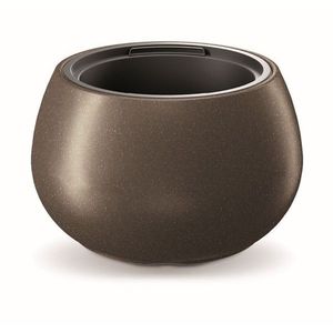 Plastový květináč s vložkou HEOS kávový vyobraziť