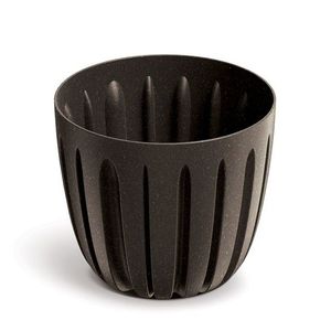 Plastový květináč WARIOS ECO WOOD kávový matný vyobraziť