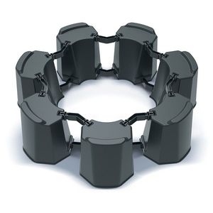 Podstavec pod sud na dešťovou vodu MODULAR BASEWAN SET II antracit vyobraziť