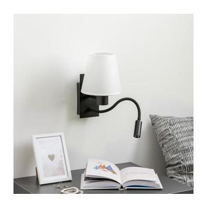 Brilagi - LED Nástenná lampa NUBILA 1xE27/25W/230V + LED/3W čierna/biela BG1558+BG1573 vyobraziť