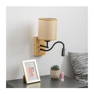 Brilagi - LED Nástenná lampa NUBILA WOOD 1xE27/25W/230V +LED/3W dub/svetlohnedá BG1564+BG1584 vyobraziť