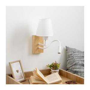 Brilagi - LED Nástenná lampa NUBILA WOOD 1xE27/25W/230V + LED/3W dub/biela BG1565+BG1573 vyobraziť
