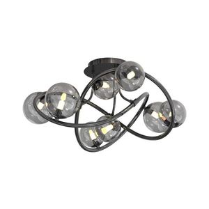 Wofi 9014-805 - LED Prisadený luster NANCY 8xG9/3, 5W/230V čierna/chróm 9014-805 vyobraziť