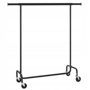 Pojízdný stojan na oblečení Fabio černý vyobraziť