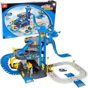 Policejní garáž s příslušenstvím ALLOY modrá vyobraziť