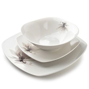 Porcelánová jídelní sada 18 ks talířů MAGNOLIA bílá vyobraziť
