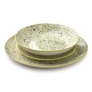 Porcelánová sada 18 ks talířů STRIPES BEIGE béžová vyobraziť