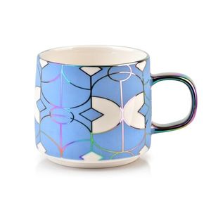 Porcelánový hrnček NEO GEO 410 ml modrý vyobraziť