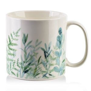 Porcelánový hrnek EDDY I 500 ml bílý/zelený vyobraziť