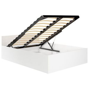 Posteľ CLP 140x200 cm dvojlôžko s roštom biela vyobraziť