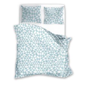 Povlečení z mikrovlákna 002 HARMONY 160x200 cm + 2x 70x80 cm bílo/modré vyobraziť