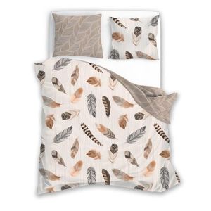 Povlečení z mikrovlákna SATYN 009 220x200 cm + 2x 70x80 cm béžové vyobraziť