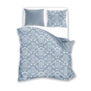 Povlečení ze saténové bavlny Elegant 007 160 x 200 cm šedé vyobraziť