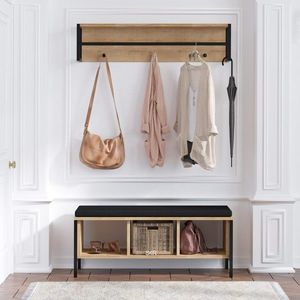 Predsieňová stena Shana dub/čierna vyobraziť