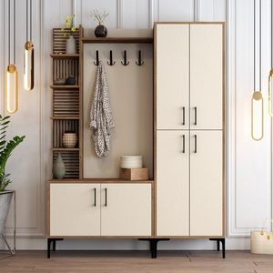 Predsieňová stena Viyana orech/krémová vyobraziť