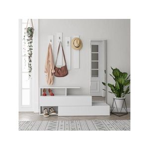 Předsíňová stěna Houseland Ramda bílá vyobraziť