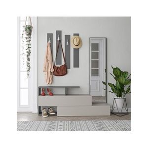 Předsíňová stěna Houseland Ramda mocha/antracit vyobraziť