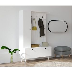 Předsíňová stěna Lala bílá vyobraziť