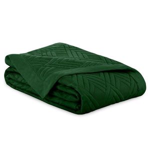 Prehoz na posteľ AmeliaHome Ophelia I fľaškovo zelená vyobraziť