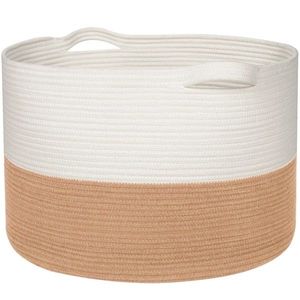 Prírodný košík BOHO 55 cm bielo - hnedý vyobraziť