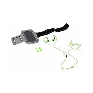 Športové slúchadlá s mikrofónom a puzdrom na rameno zelená PM1070G vyobraziť