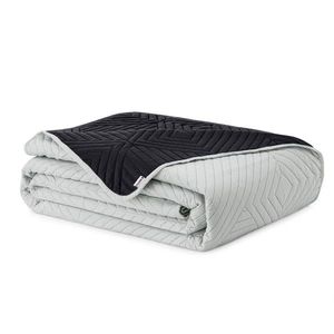 Prošívaný přehoz na postel SOFTA 220x240 černo-šedý vyobraziť