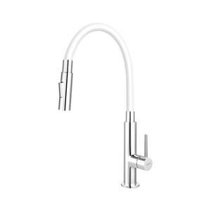 FERRO - Drezová batéria s flexibilným ramienkom lesklý chróm/biela 70730, 0B vyobraziť