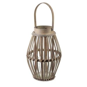 Proutěná lucerna LUCIE Grey 19x28 cm šedá vyobraziť