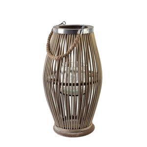 Proutěná lucerna LUCIE Grey 22x40 cm šedá vyobraziť