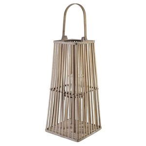 Proutěná lucerna LUCIE Grey 26, 5x57 cm šedá vyobraziť