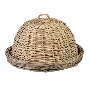 Proutěný podnos s víkem GUSTAV 36x26 hnědý vyobraziť