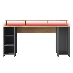Psací stůl BOHEM s LED osvětlením ořech/antracit vyobraziť
