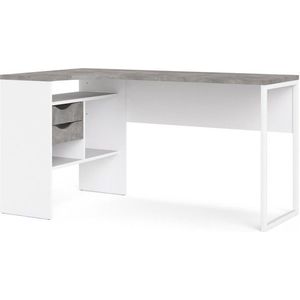 Psací stůl Felixa IV beton/bílý vyobraziť